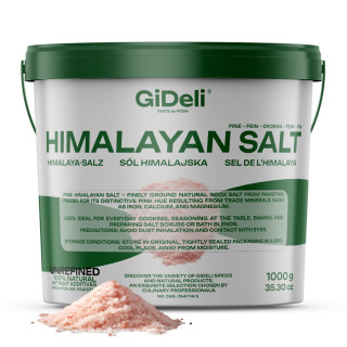 Himalayasalz 1kg Rosa Fein Kristallsalz Speisesalz Badesalz Natursalz GiDeli
